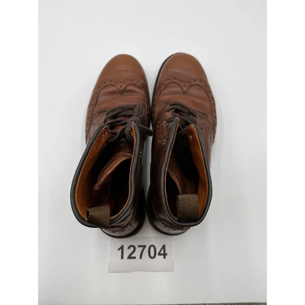 Allen Edmonds Dalton Boots Mens 11.5 D Brown Good Weatherproof Leather Wingtip